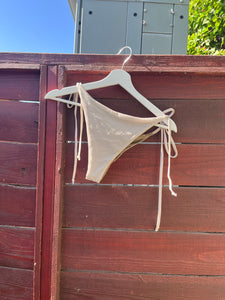 Capo Side Tie Bikini Bottom | Seersucker Sand