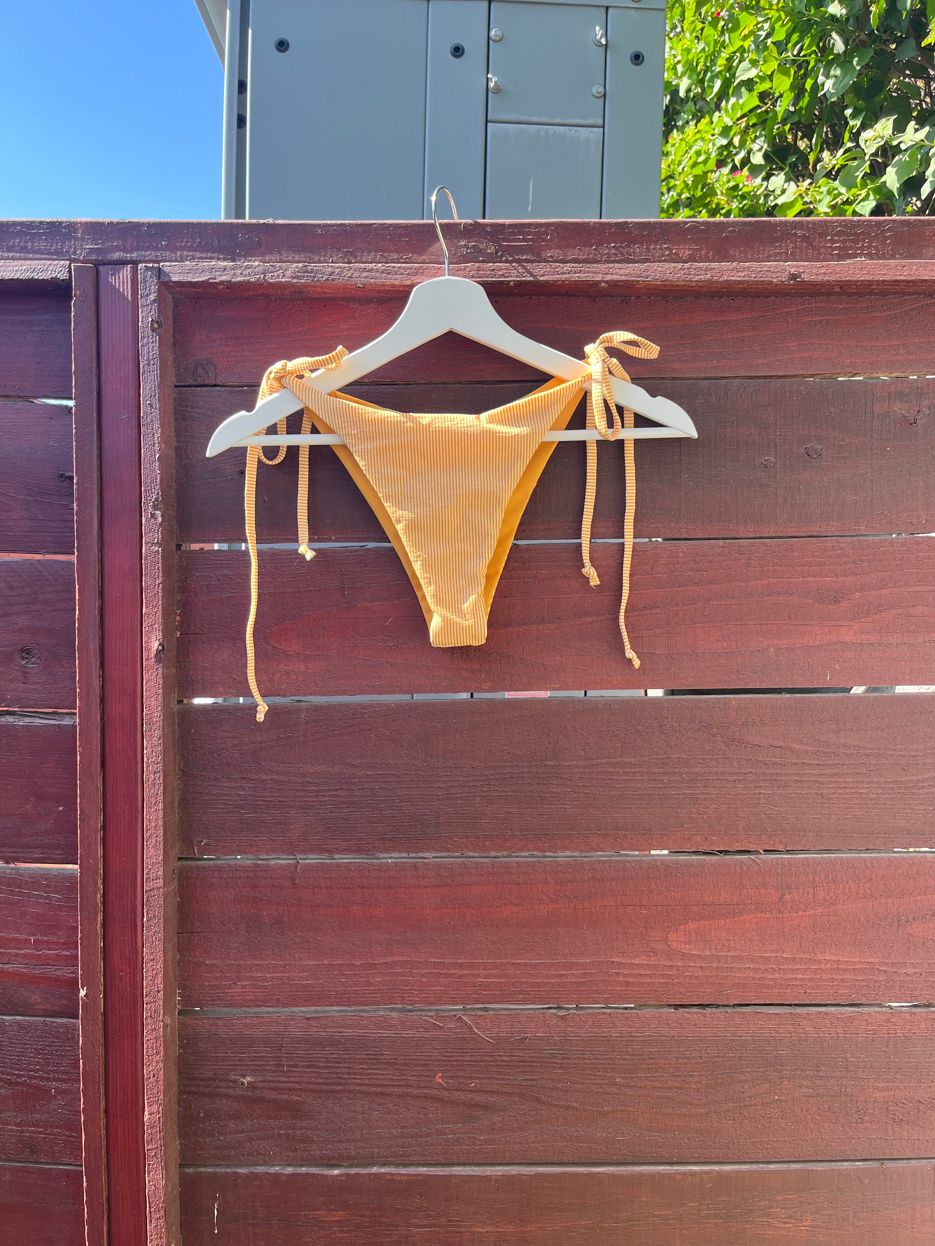 Capo Side Tie Bikini Bottom | Seersucker Sun