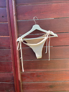 Capo Side Tie Bikini Bottom | Seersucker Sand